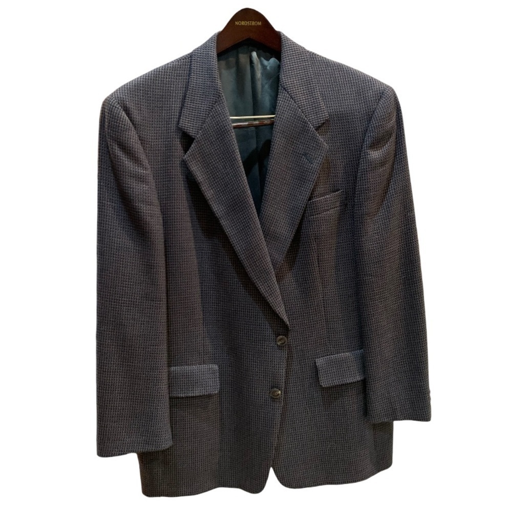 Hart Schaffer Marx Grey and Blue Tweed Sports Coat/Blazer Size 43 Reg Nordstrom